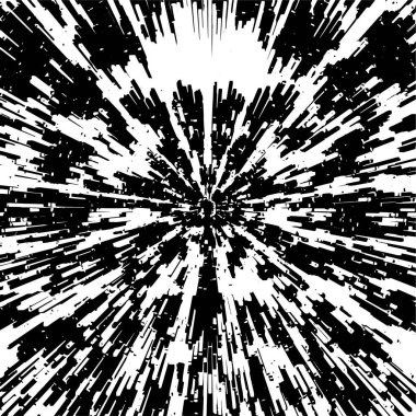 Siyah ve beyaz grunge arka plan, çizgiler ve çatlaklarla soyut yüzey. vektör illüstrasyonu 