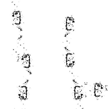 Tek renkli, mürekkepli yaratıcı çizim. grunge dokusu