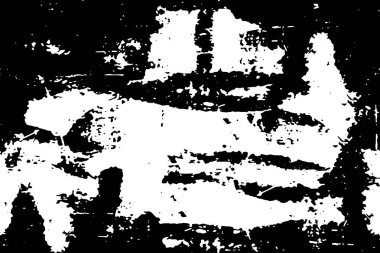 Tek renkli, mürekkepli yaratıcı çizim. grunge dokusu
