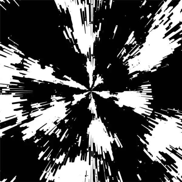 Černo Bílé Grunge Pozadí Abstraktní Povrch Liniemi Trhlinami Vektorová Ilustrace — Stockový vektor