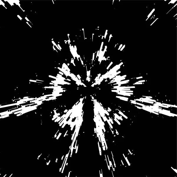 黒と白のグラウンジの背景 線と亀裂の抽象的な表面 ベクトルイラスト — ストックベクタ