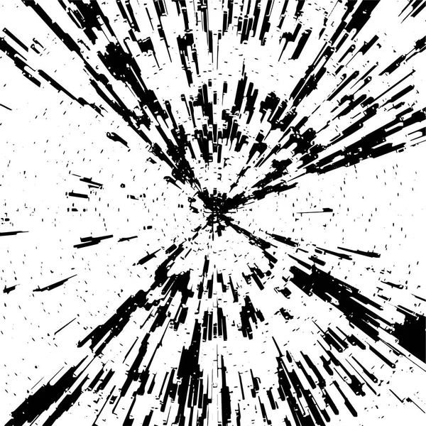 Zwart Wit Grunge Achtergrond Abstract Oppervlak Met Lijnen Scheuren Vectorillustratie — Stockvector