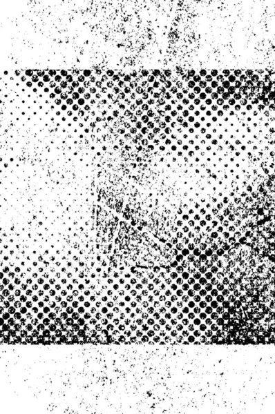 Монохромна Креативна Ілюстрація Чорнилом Гранжева Текстура — стоковий вектор