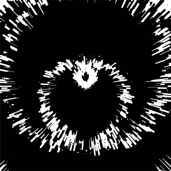 Ilustrasi Kreatif Monokrom Dengan Tinta Tekstur Grunge - Stok Vektor