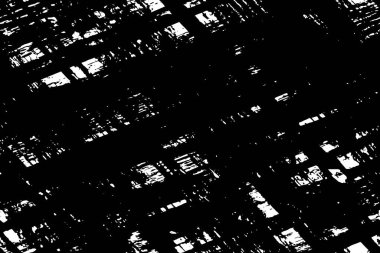 Soyut grunge gri koyu sıva duvar arkaplanı. Siyah beyaz boya sıçramış. Sanat, biçimlendirilmiş dokuma afişi, duvar kağıdı. Arkaplanda noktalar, çatlaklar, noktalar, fişler var. Tek renkli baskı