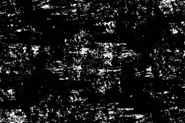 Soyut grunge gri koyu sıva duvar arkaplanı. Siyah beyaz boya sıçramış. Sanat, biçimlendirilmiş dokuma afişi, duvar kağıdı. Arkaplanda noktalar, çatlaklar, noktalar, fişler var. Tek renkli baskı