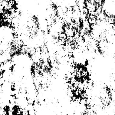 Soyut grunge gri koyu sıva duvar arkaplanı. Siyah beyaz boya sıçramış. Sanat, biçimlendirilmiş dokuma afişi, duvar kağıdı. Arkaplanda noktalar, çatlaklar, noktalar, fişler var. Tek renkli baskı