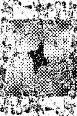 Çerçeve çizildi. Grunge Urban Arkaplan Doku Vektörü. Toz tabakası. Sıkıntılı Grainy Grungy Çerçeve Efekti. Sıkıntılı Arkaplan