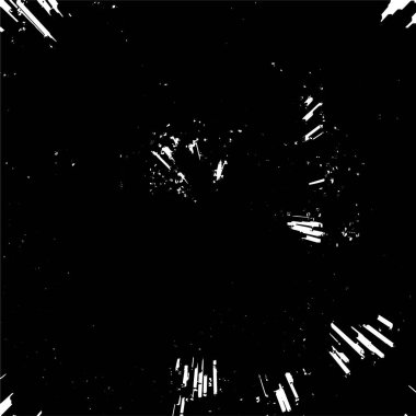 Siyah ve beyaz grunge arka plan, çizgiler ve çatlaklarla soyut yüzey. vektör illüstrasyonu 