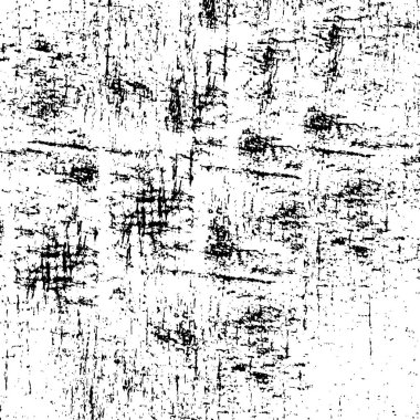 Grunge üst üste biniyor. Soyut siyah-beyaz vektör arkaplanı. Çatlak, leke ve noktalarda kirli desenli tek renkli klasik yüzey. Karanlık korku tarzında eski bir duvar.