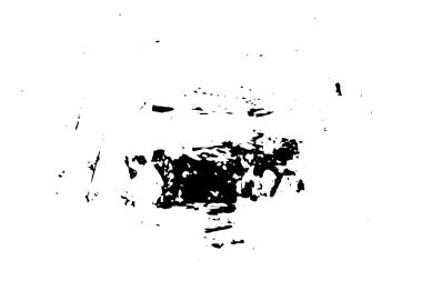 Grunge üst üste biniyor. Soyut siyah-beyaz vektör arkaplanı. Çatlak, leke ve noktalarda kirli desenli tek renkli klasik yüzey. Karanlık korku tarzında eski bir duvar.