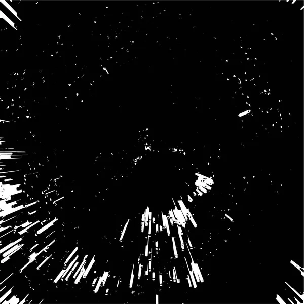 Fond Grunge Noir Blanc Surface Abstraite Avec Lignes Fissures Illustration — Image vectorielle