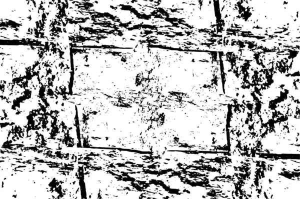 Гранжева Текстура Стіни Чорно Білим Візерунком — стоковий вектор