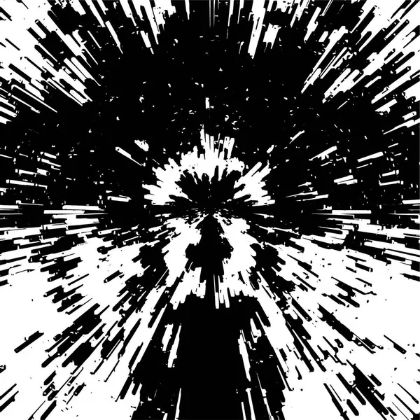 Černo Bílé Grunge Pozadí Abstraktní Povrch Liniemi Trhlinami Vektorová Ilustrace — Stockový vektor