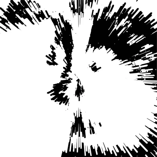 黒と白のグラウンジの背景 線と亀裂の抽象的な表面 ベクトルイラスト — ストックベクタ
