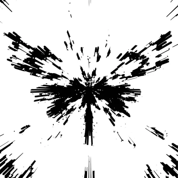 Fond Grunge Noir Blanc Feux Artifice Abstraits Illustration Vectorielle — Image vectorielle