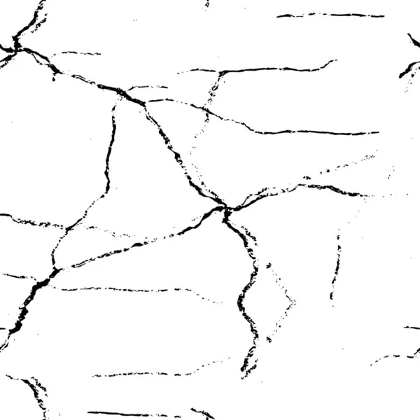 Textura Monocromática Con Arañazos Grietas — Archivo Imágenes Vectoriales