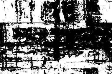 Soyut grunge arkaplanı. Monokrom dokusu. Siyah ve beyaz desenli arkaplan