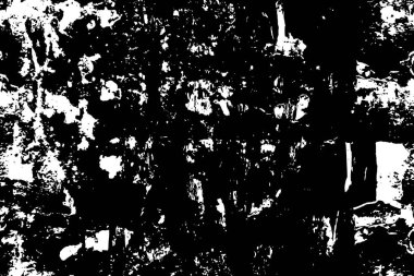 Çizik ve çiziklerle dolu siyah beyaz bir arka plan. Soyut vektör illüstrasyonu.