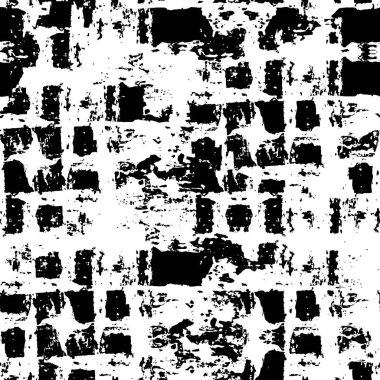 Çizik ve çiziklerle dolu siyah beyaz bir arka plan. Soyut vektör illüstrasyonu.