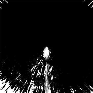 Grunge üst üste biniyor. Soyut siyah-beyaz vektör arkaplanı. Çatlak, leke ve noktalarda kirli desenli tek renkli klasik yüzey. Karanlık korku tarzında eski bir duvar.