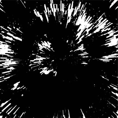 Siyah beyaz, grunge desenli soyut bir arka plan. vektör illüstrasyonu.  