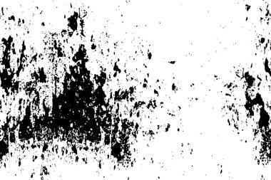 Siyah beyaz, grunge desenli soyut bir arka plan. vektör illüstrasyonu.  