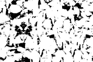 Siyah beyaz, grunge desenli soyut bir arka plan. vektör illüstrasyonu.  