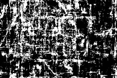 Siyah beyaz, grunge desenli soyut bir arka plan. vektör illüstrasyonu.  