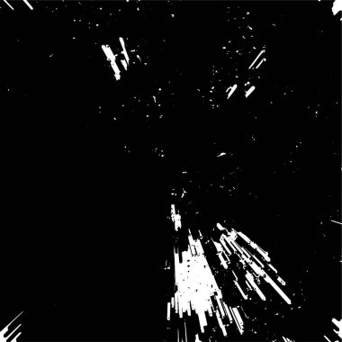 Siyah beyaz, grunge desenli soyut bir arka plan. vektör illüstrasyonu.  