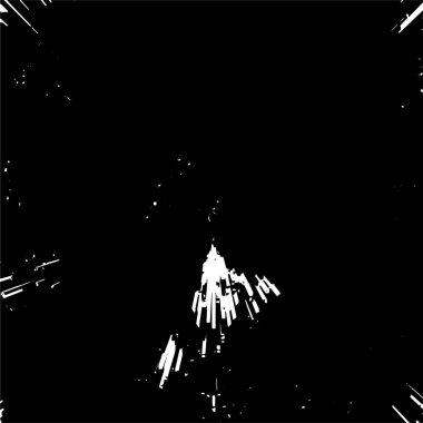 Siyah beyaz, grunge desenli soyut bir arka plan. vektör illüstrasyonu.  