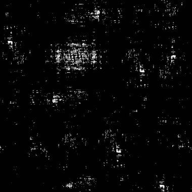 Grunge üst üste biniyor. Soyut siyah-beyaz vektör arkaplanı. Çatlak, leke ve noktalarda kirli desenli tek renkli klasik yüzey. Karanlık korku tarzında eski bir duvar.