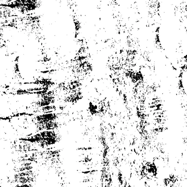 Bedrängter Hintergrund Schwarz Weißer Textur Mit Kratzern Und Linien Abstrakte — Stockvektor