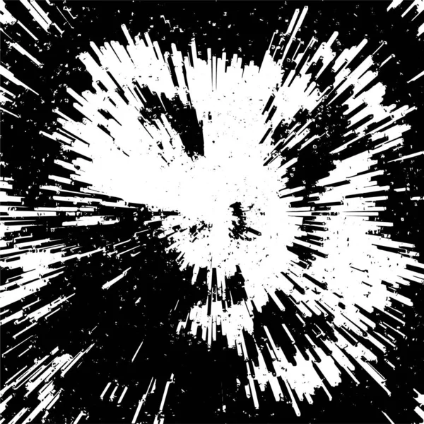 Černobílé Grunge Pozadí Abstraktní Ohňostroj Vektorová Ilustrace — Stockový vektor