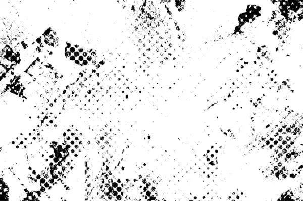 Abstrato Preto Branco Monocromático Grunge Fundo Ilustração Vetorial — Vetor de Stock