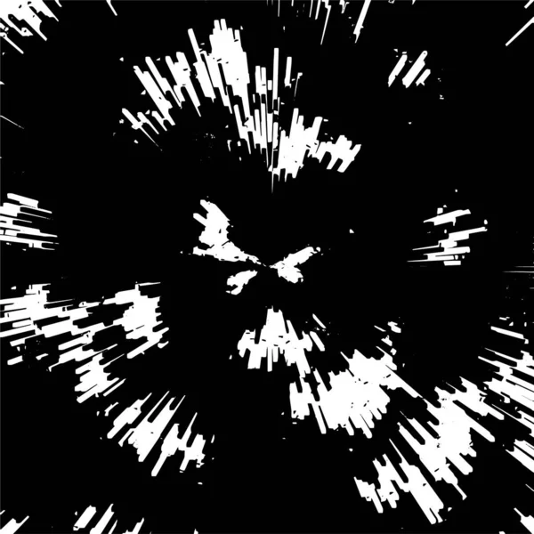 Черный Белый Гранж Фон Абстрактный Фейерверк Векторная Иллюстрация — стоковый вектор