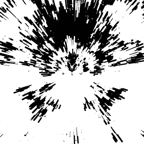 Schwarz Weißer Grunge Hintergrund Abstraktes Feuerwerk Vektorillustration — Stockvektor