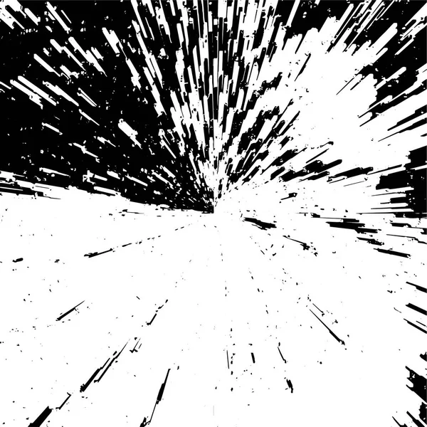 Černobílé Grunge Pozadí Abstraktní Ohňostroj Vektorová Ilustrace — Stockový vektor