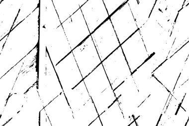 Soyut siyah beyaz illüzyon ve grunge deseni