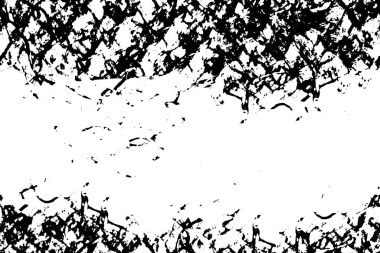 Soyut siyah-beyaz vektör arkaplanı. Tek renkli vintage yüzey. Koyu biçim tasarımı