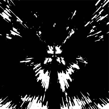 Çizgileri ile siyah ve beyaz grunge arkaplan, soyut vektör illüstrasyon 