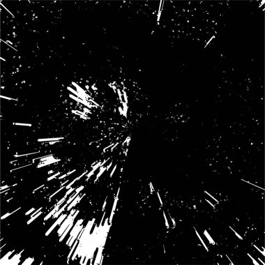 grunge desenli soyut monokrom çizimi