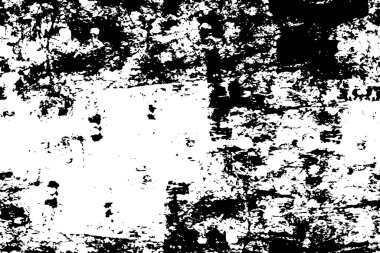 grunge desenli soyut monokrom çizimi