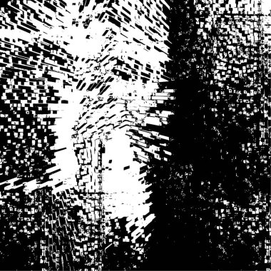 grunge desenli soyut siyah beyaz çizim