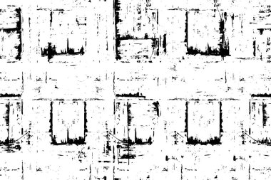  Soyut siyah ve beyaz monokrom dokusu. vektör arkaplanı Grunge kaplama tabakası. 