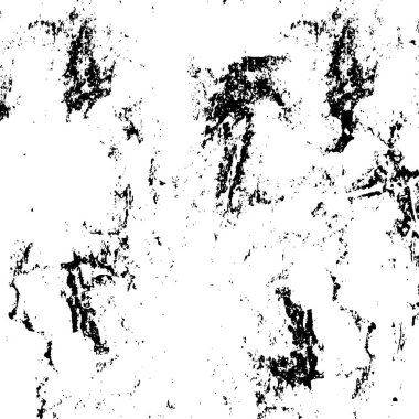  Soyut siyah ve beyaz monokrom dokusu. vektör arkaplanı Grunge kaplama tabakası. 