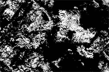  Soyut siyah ve beyaz monokrom dokusu. vektör arkaplanı Grunge kaplama tabakası. 