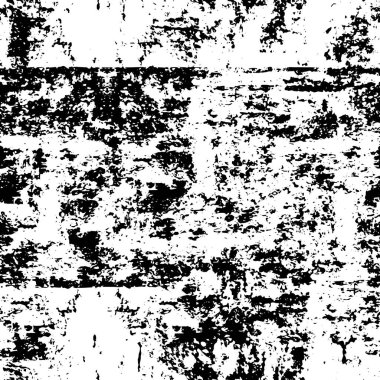  Soyut siyah-beyaz monokrom vektör arkaplanı. Grunge kaplama tabakası. 