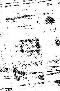 Kaba monokrom desen çizimi. Grunge 'un geçmişi. Soyut doku efekti.