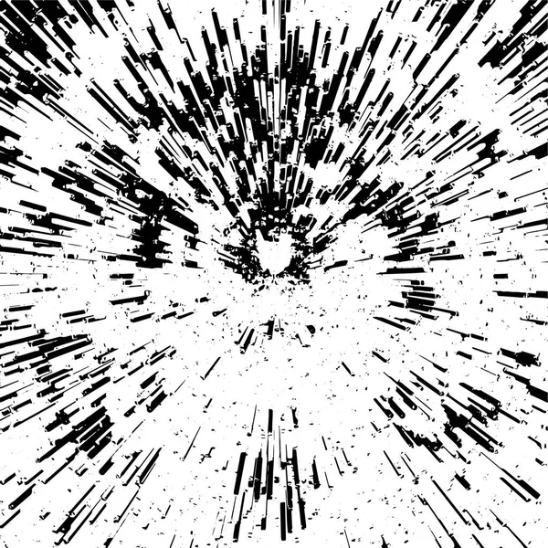 Gabarit Abstrait Noir Blanc Avec Texture Grunge — Image vectorielle